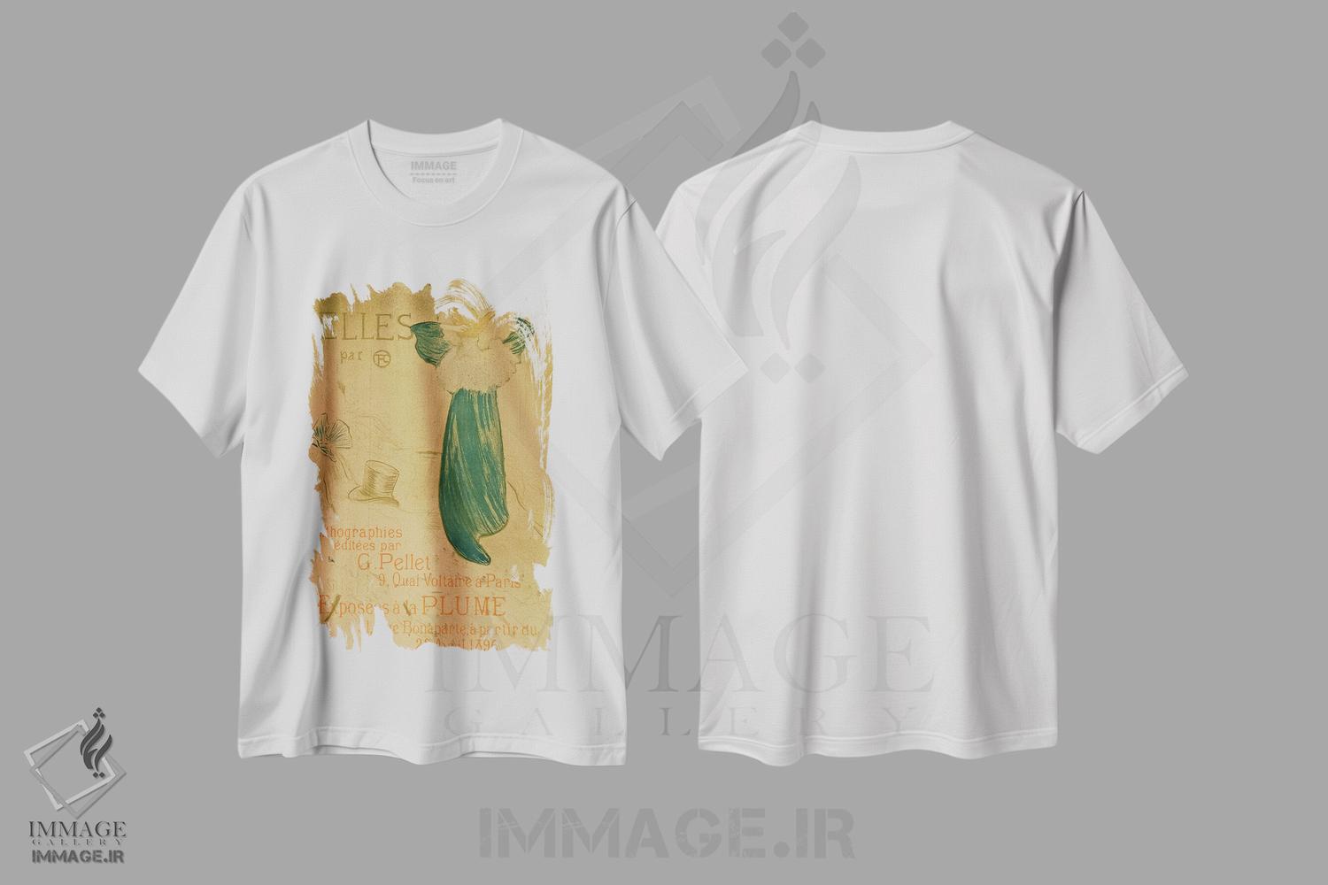 تیشرت طرح دار آثار آنری دو تولوز-لوترک - immage.ir
