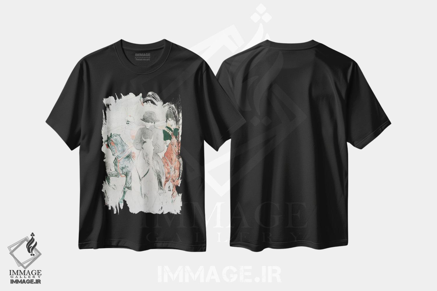 تیشرت طرح دار آثار آنری دو تولوز-لوترک - immage.ir