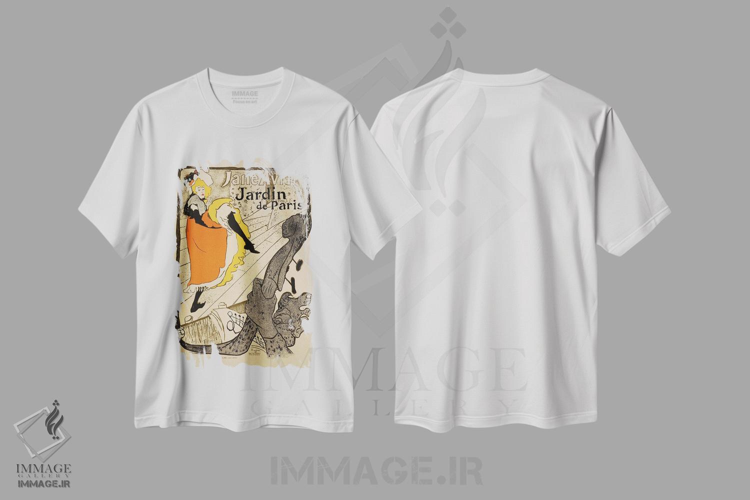 تیشرت طرح دار آثار آنری دو تولوز-لوترک - فروشگاه ایماژ