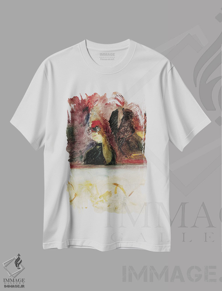 تیشرت طرح دار 1893,جعبه در ماسکارون دور، ۱۸۹۳، هنر فاخر کلاسیک اثر آنری دو تولوز-لوترک | فروشگاه ایماژ