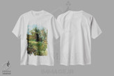 تیشرت طرح دار فضای باز جنگلی، هنر فاخر کلاسیک اثر آنری دو تولوز-لوترک | فروشگاه ایماژ