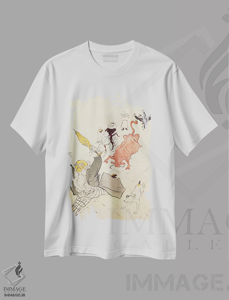 تیشرت طرح دار 1896,گاو خشمگین، ۱۸۹۶، هنر فاخر کلاسیک اثر آنری دو تولوز-لوترک | immage.ir