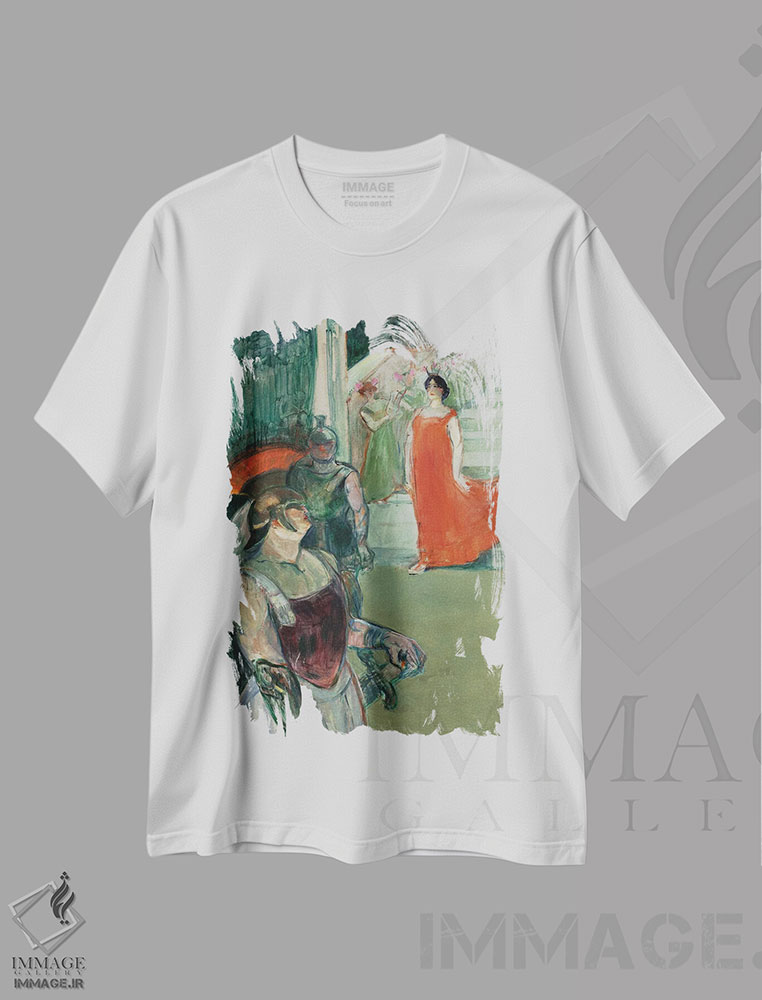 تیشرت طرح دار آثار آنری دو تولوز-لوترک - فروشگاه ایماژ