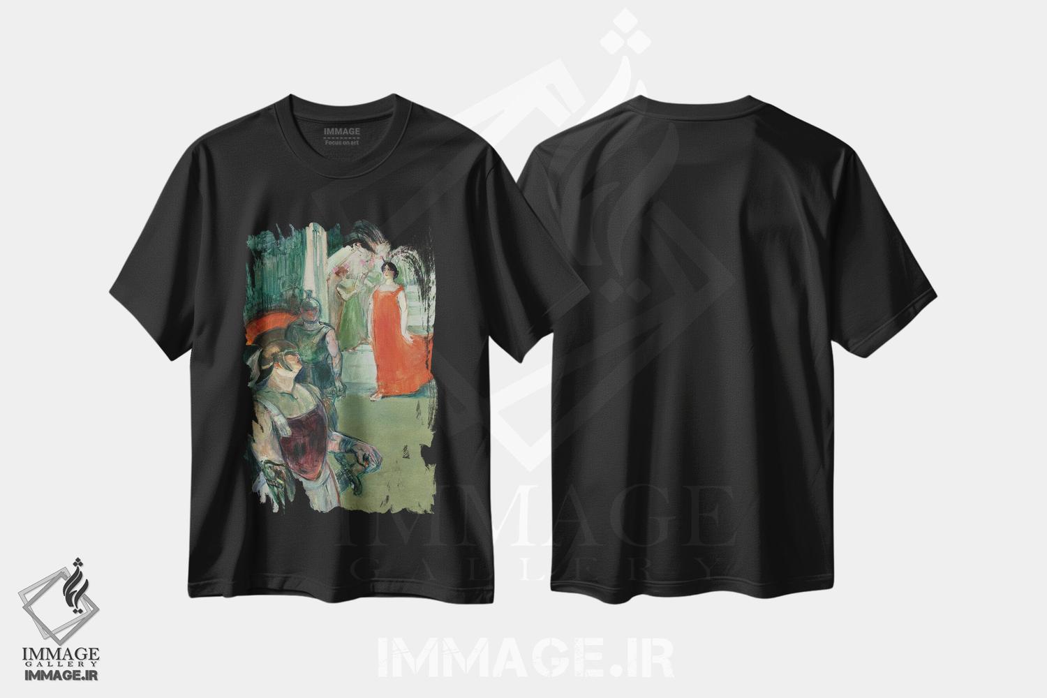 تیشرت طرح دار آثار آنری دو تولوز-لوترک - immage.ir