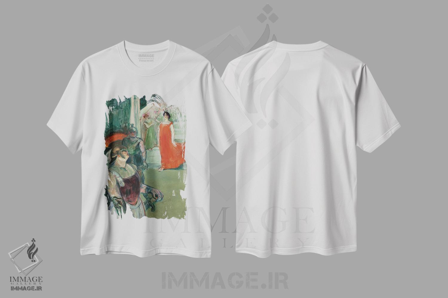 تیشرت طرح دار آثار آنری دو تولوز-لوترک - فروشگاه ایماژ