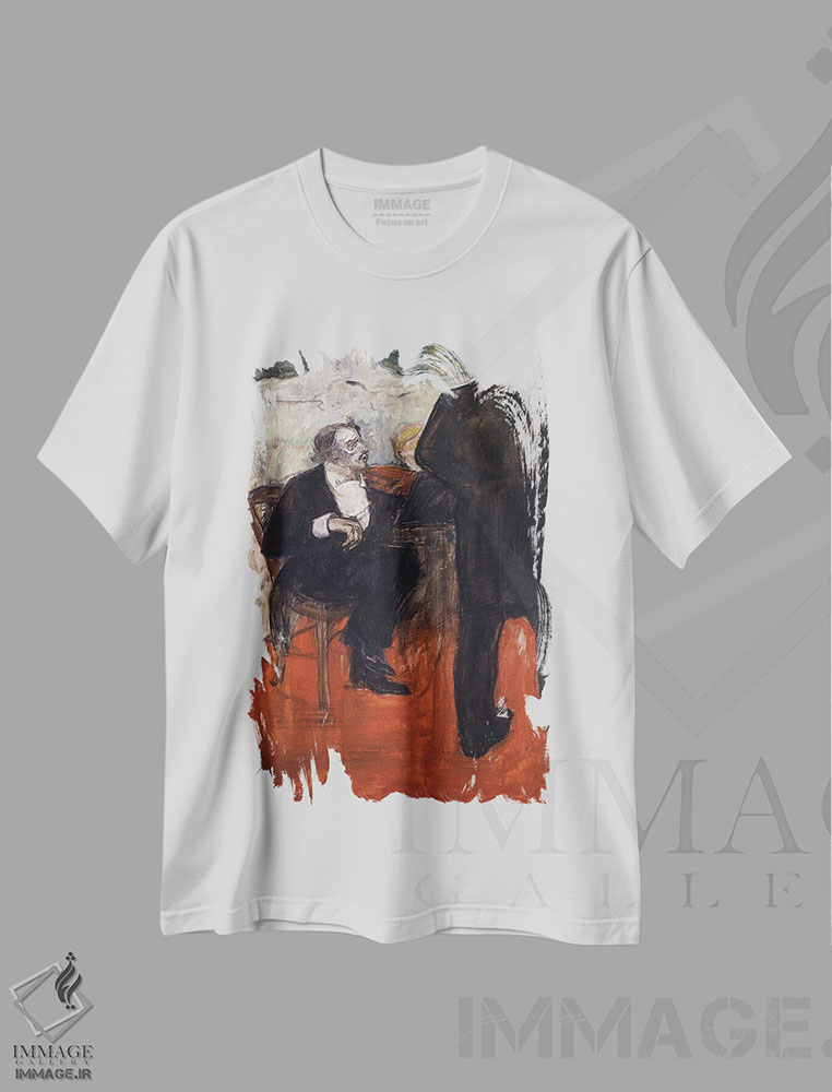 تیشرت طرح دار 1900,نوازنده ویولن دانکلا، ۱۹۰۰، هنر فاخر کلاسیک اثر آنری دو تولوز-لوترک | فروشگاه ایماژ