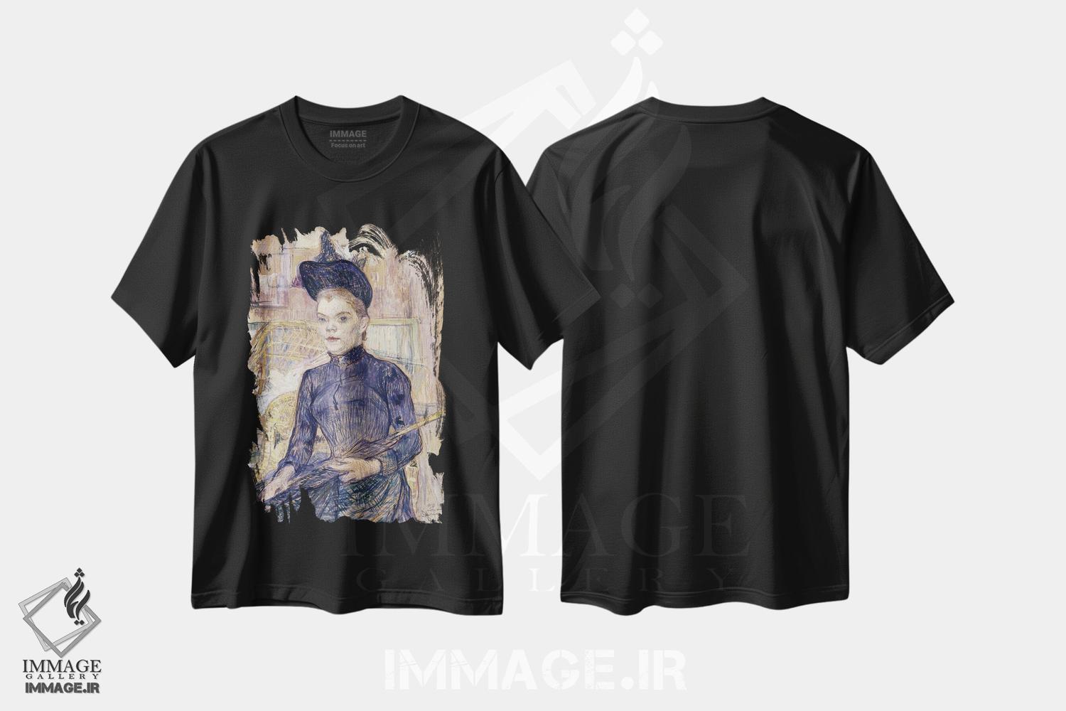 تیشرت طرح دار آثار آنری دو تولوز-لوترک - immage.ir