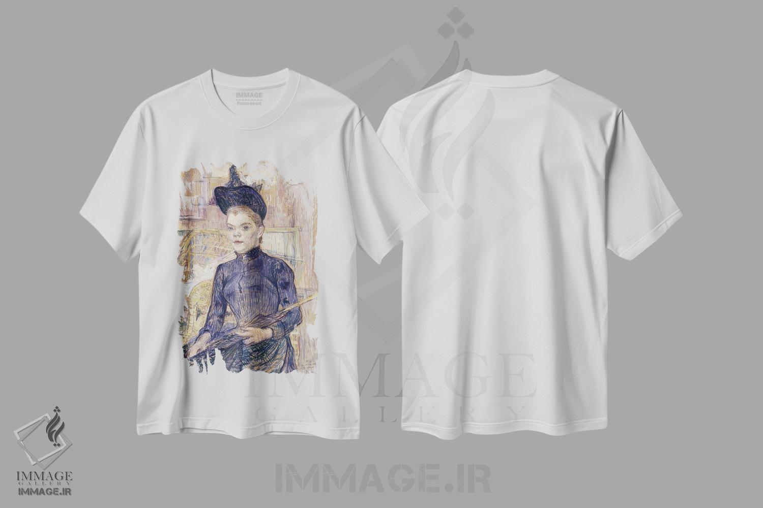 تیشرت طرح دار آثار آنری دو تولوز-لوترک - فروشگاه ایماژ