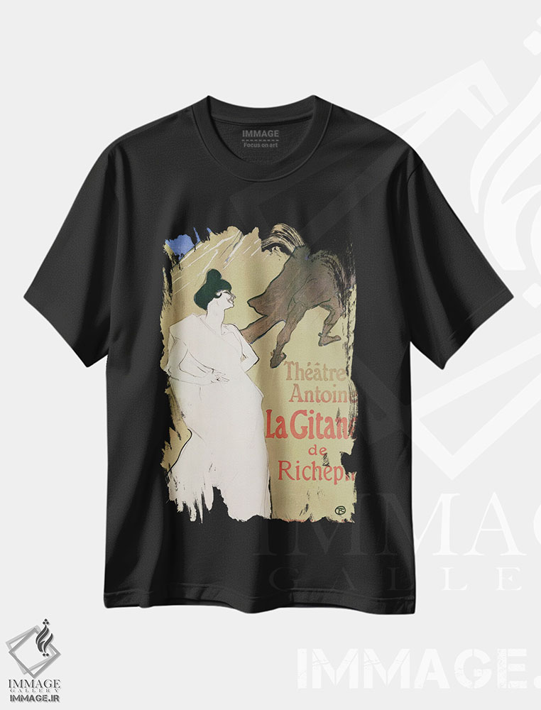 تیشرت طرح دار آثار آنری دو تولوز-لوترک - immage.ir