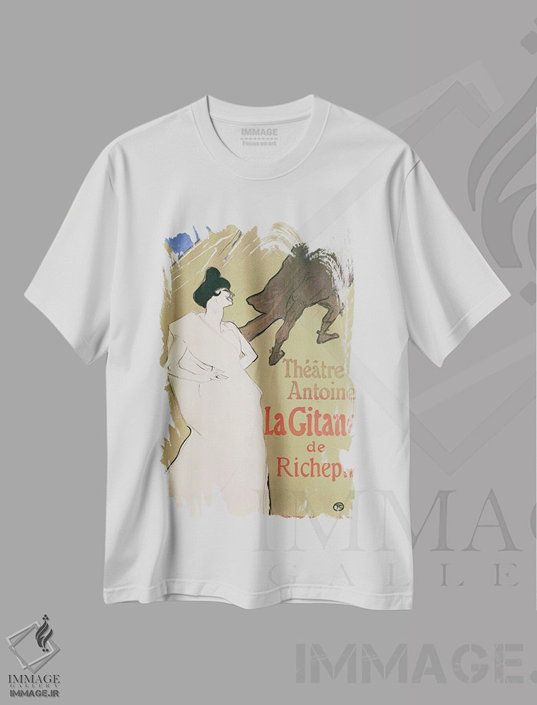 تیشرت طرح دار آثار آنری دو تولوز-لوترک - فروشگاه ایماژ