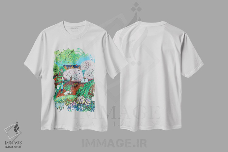 تیشرت طرح دار سگ خواب آلود، ۲۰۱۸، هنر فاخر کلاسیک اثر لیزا گرا یِنسن | immage.ir