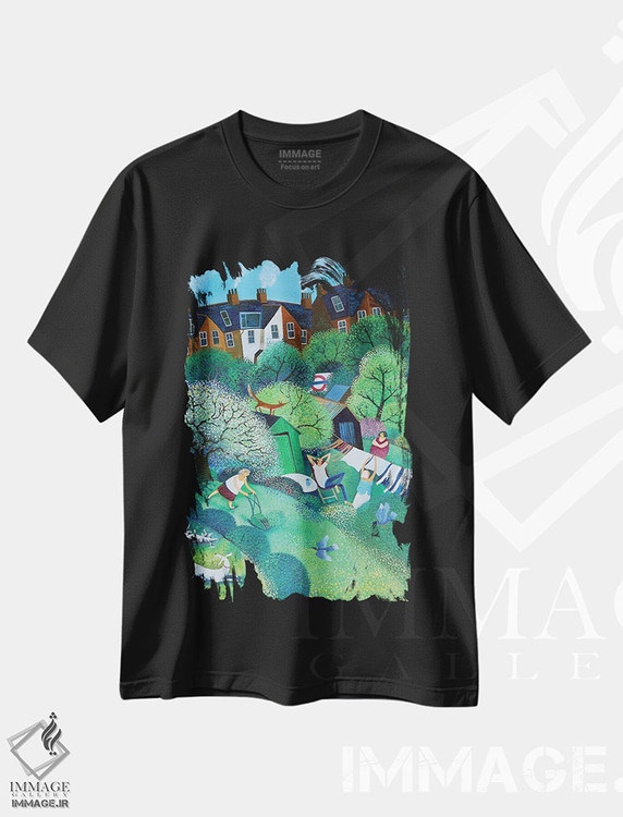 تیشرت طرح دار انتهای مسیر، ۲۰۱۸، هنر فاخر کلاسیک اثر لیزا گرا یِنسن | immage.ir