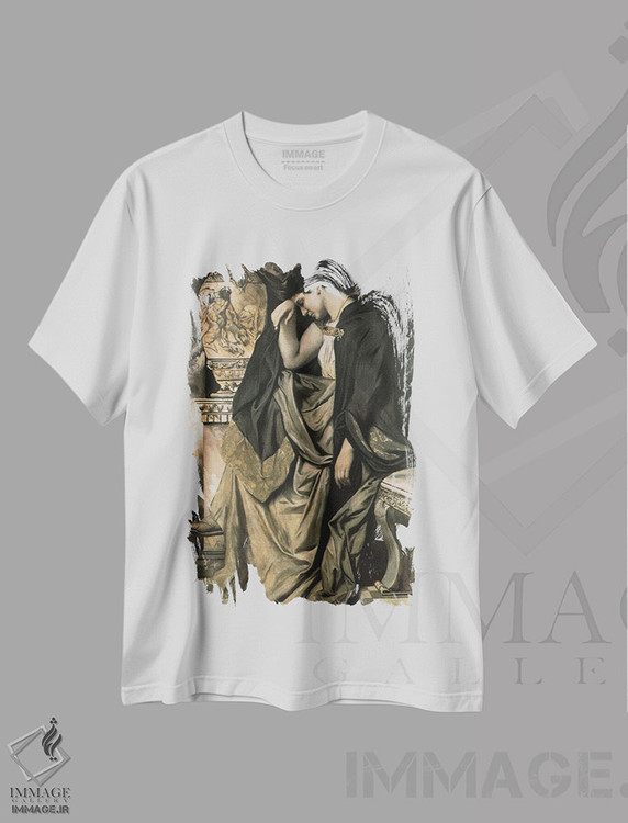 تیشرت طرح دار مدئا، ۱۸۷۳، هنر فاخر کلاسیک اثر انسلْم فوئرباخ | immage.ir