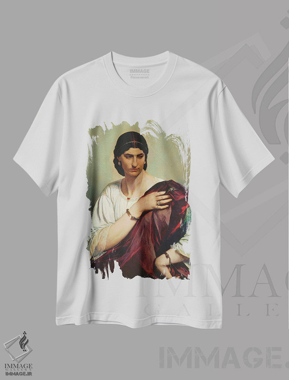 تیشرت طرح دار پرتره یک زن رومی، هنر فاخر کلاسیک اثر انسلْم فوئرباخ | فروشگاه ایماژ