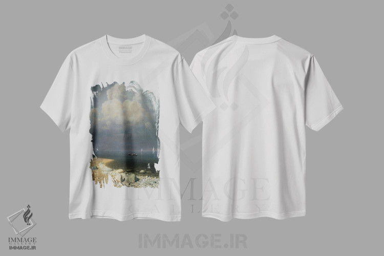 تیشرت طرح دار دریاچه لادگا، ۱۸۷۳، هنر فاخر کلاسیک اثر آرکیپ ایوانوویچ کوئینجی | فروشگاه ایماژ