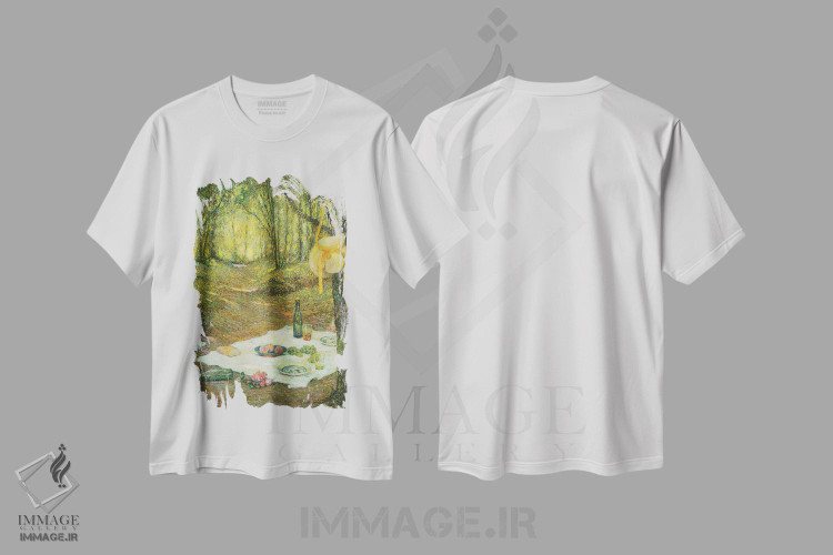 تیشرت طرح دار آثار آنری اوژن اوگوستین لو سیدانر - فروشگاه ایماژ