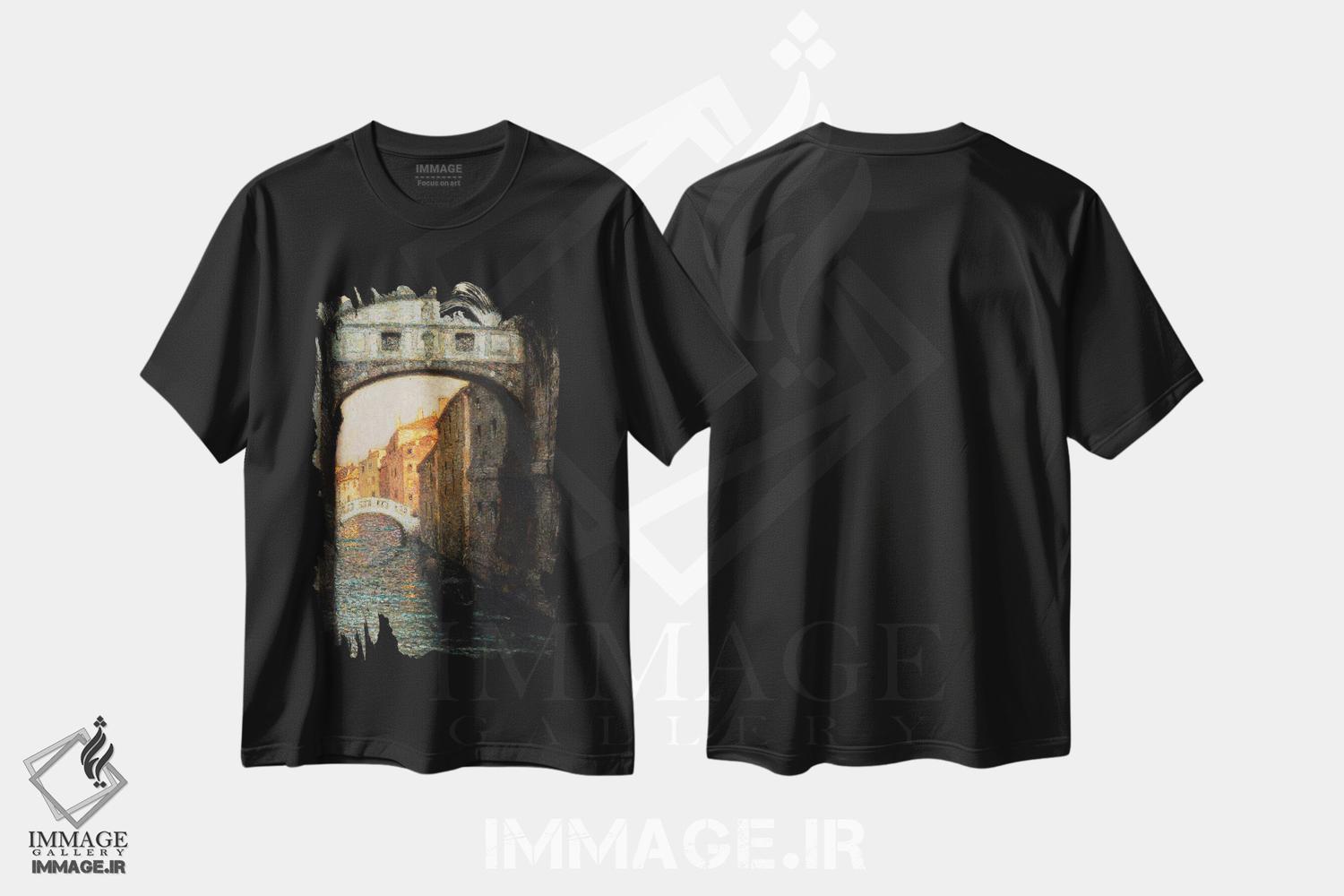تیشرت طرح دار ونیز، هنر فاخر کلاسیک اثر آنری اوژن اوگوستین لو سیدانر | immage.ir