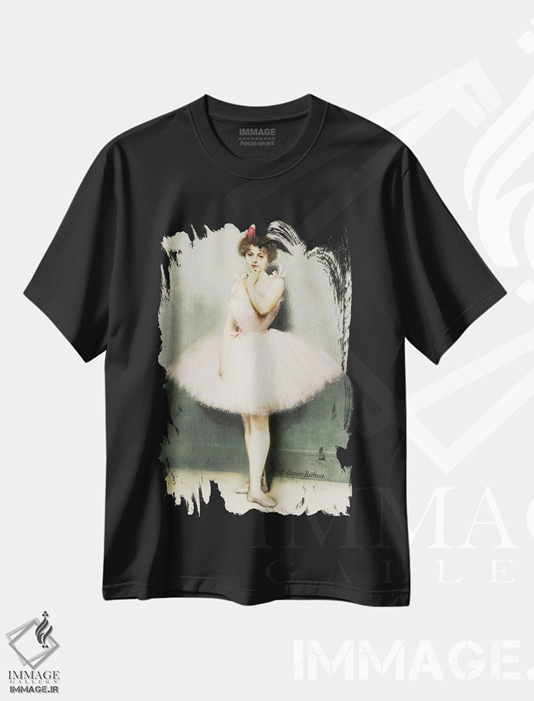 تیشرت طرح دار کلمباین، هنر فاخر کلاسیک اثر پیر کاریه-بلوُز | فروشگاه ایماژ