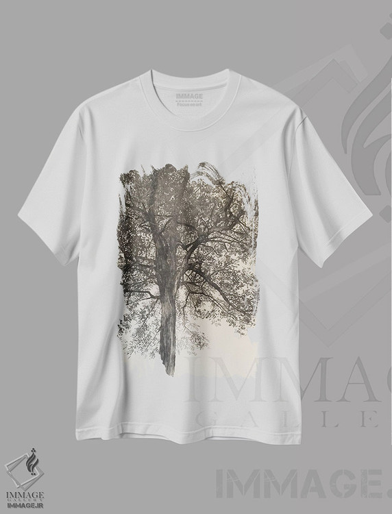 تیشرت طرح دار 2018,پرترهٔ مادرم، ۲۰۱۸، هنر تزئینی سیاه و سفید اثر انگوس همپل | فروشگاه ایماژ