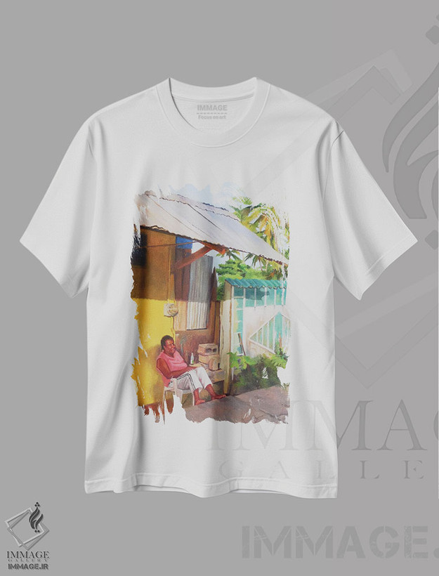 تیشرت طرح دار 2016,روز سیب J، ۲۰۱۶، هنر آمریکایی آفریقایی تبار اثر کالین بوتمن | فروشگاه ایماژ