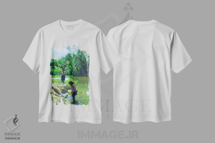 تیشرت طرح دار روز آبی، ۲۰۱۶، هنر آمریکایی آفریقایی تبار اثر کالین بوتمن | immage.ir