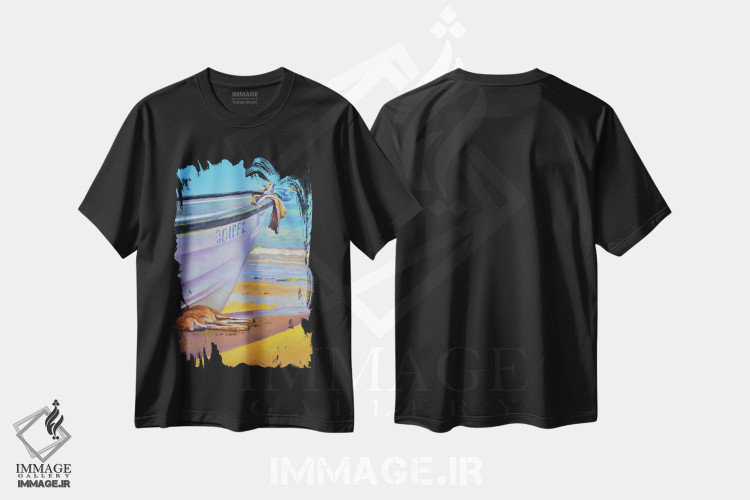 تیشرت طرح دار به شدت خسته، ۲۰۲۰، هنر آمریکایی آفریقایی تبار اثر کالین بوتمن | فروشگاه ایماژ