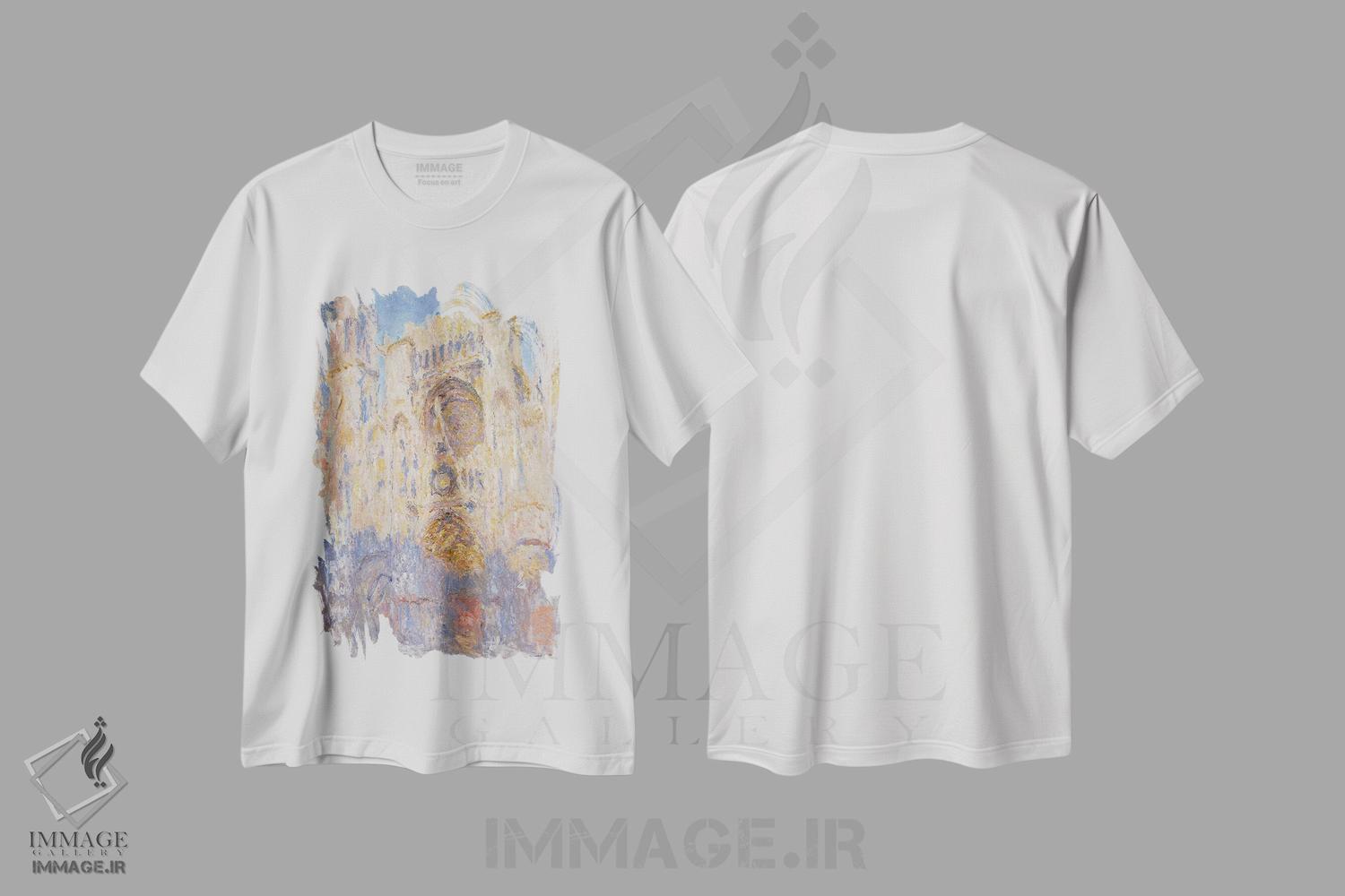 تیشرت طرح دار آثار کلود مونه - immage.ir