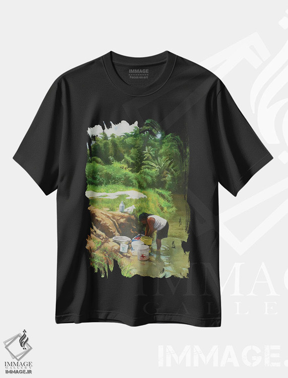 تیشرت طرح دار عطر آبی، ۲۰۱۶، هنر آمریکایی آفریقایی تبار اثر کالین بوتمن | immage.ir