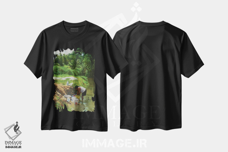 تیشرت طرح دار عطر آبی، ۲۰۱۶، هنر آمریکایی آفریقایی تبار اثر کالین بوتمن | immage.ir