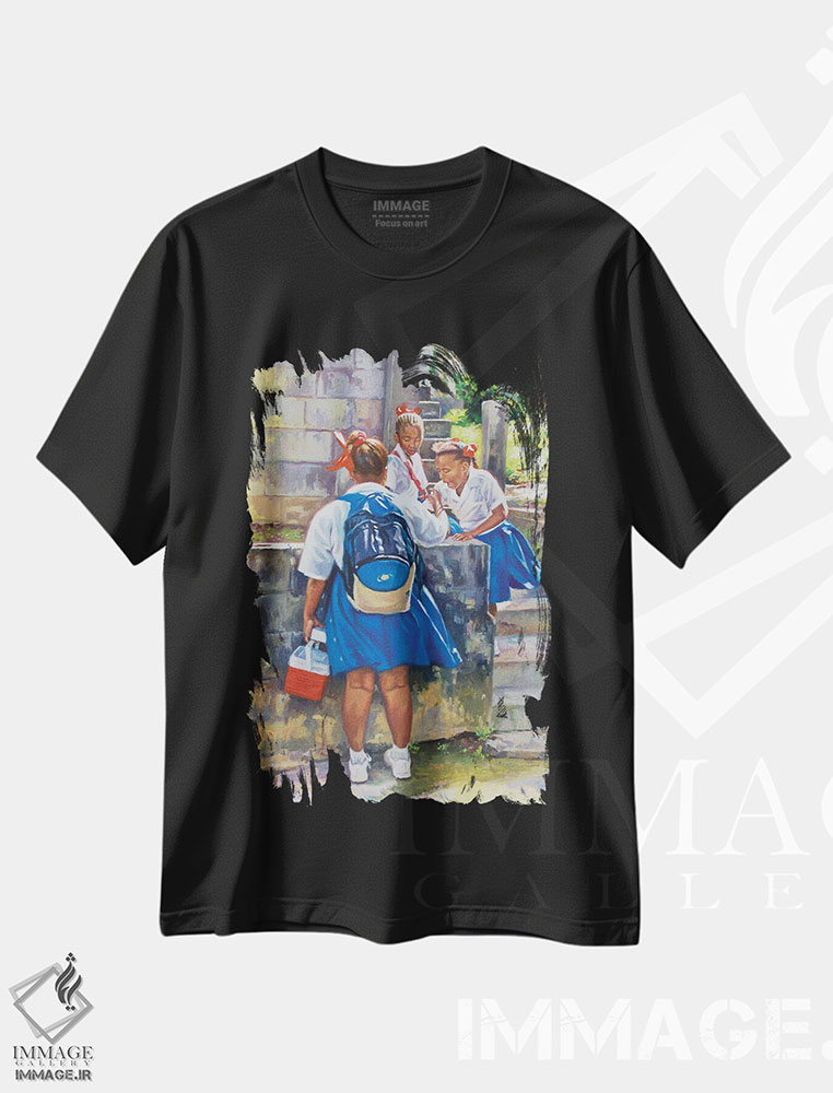 تیشرت طرح دار آثار کالین بوتمن - immage.ir