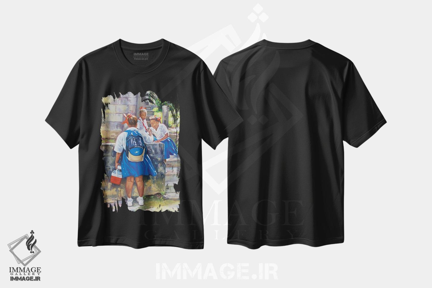 تیشرت طرح دار آثار کالین بوتمن - immage.ir