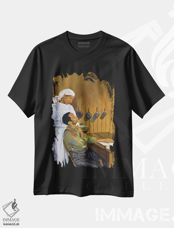 تیشرت طرح دار شانه به شانه، ۲۰۰۳، هنر آمریکایی آفریقایی تبار اثر کالین بوتمن | immage.ir