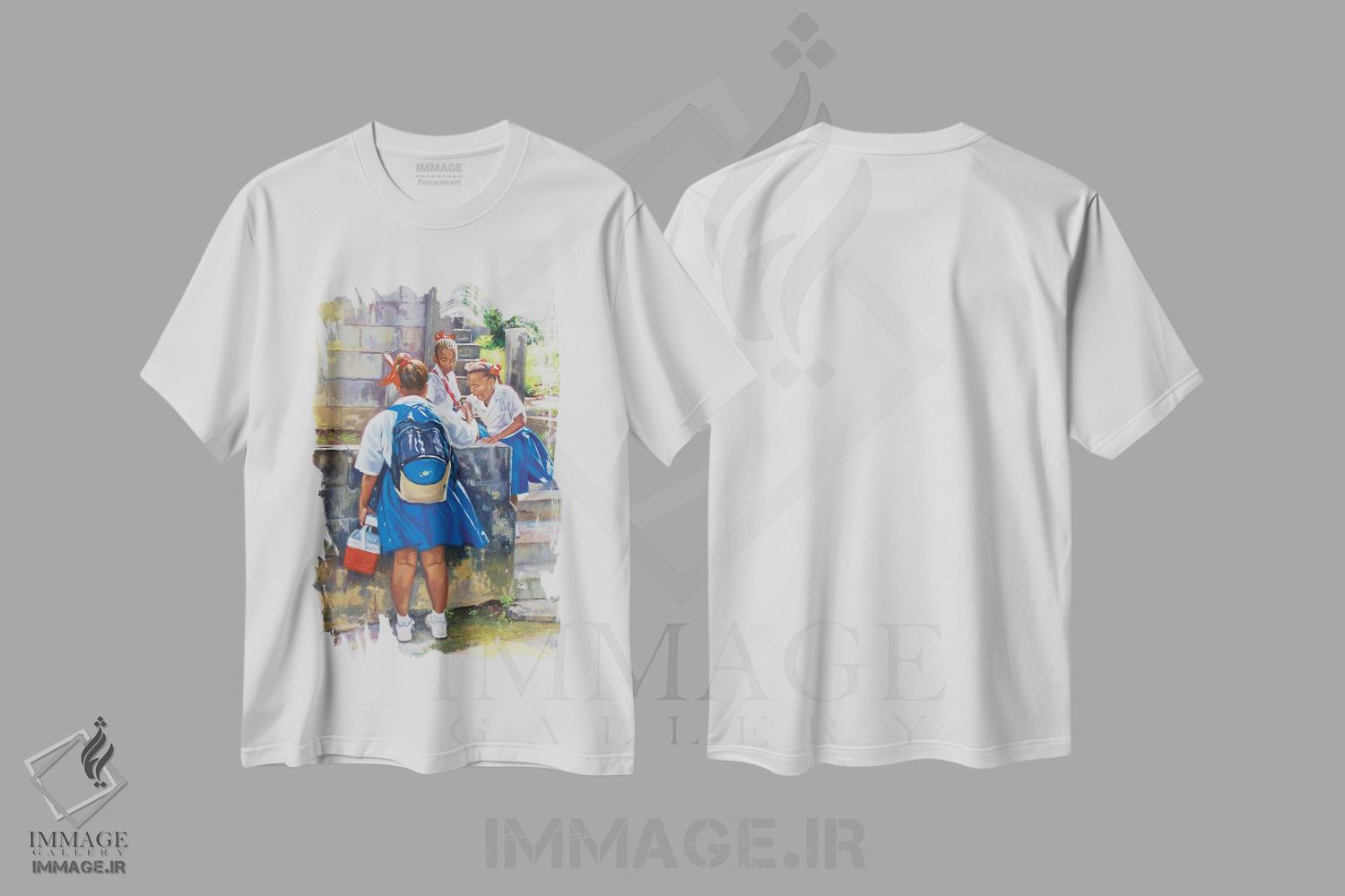 تیشرت طرح دار آثار کالین بوتمن - فروشگاه ایماژ