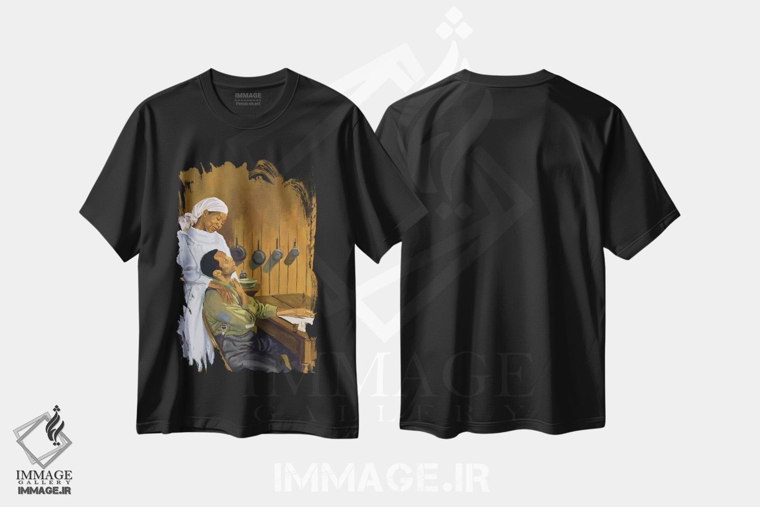 تیشرت طرح دار شانه به شانه، ۲۰۰۳، هنر آمریکایی آفریقایی تبار اثر کالین بوتمن | immage.ir