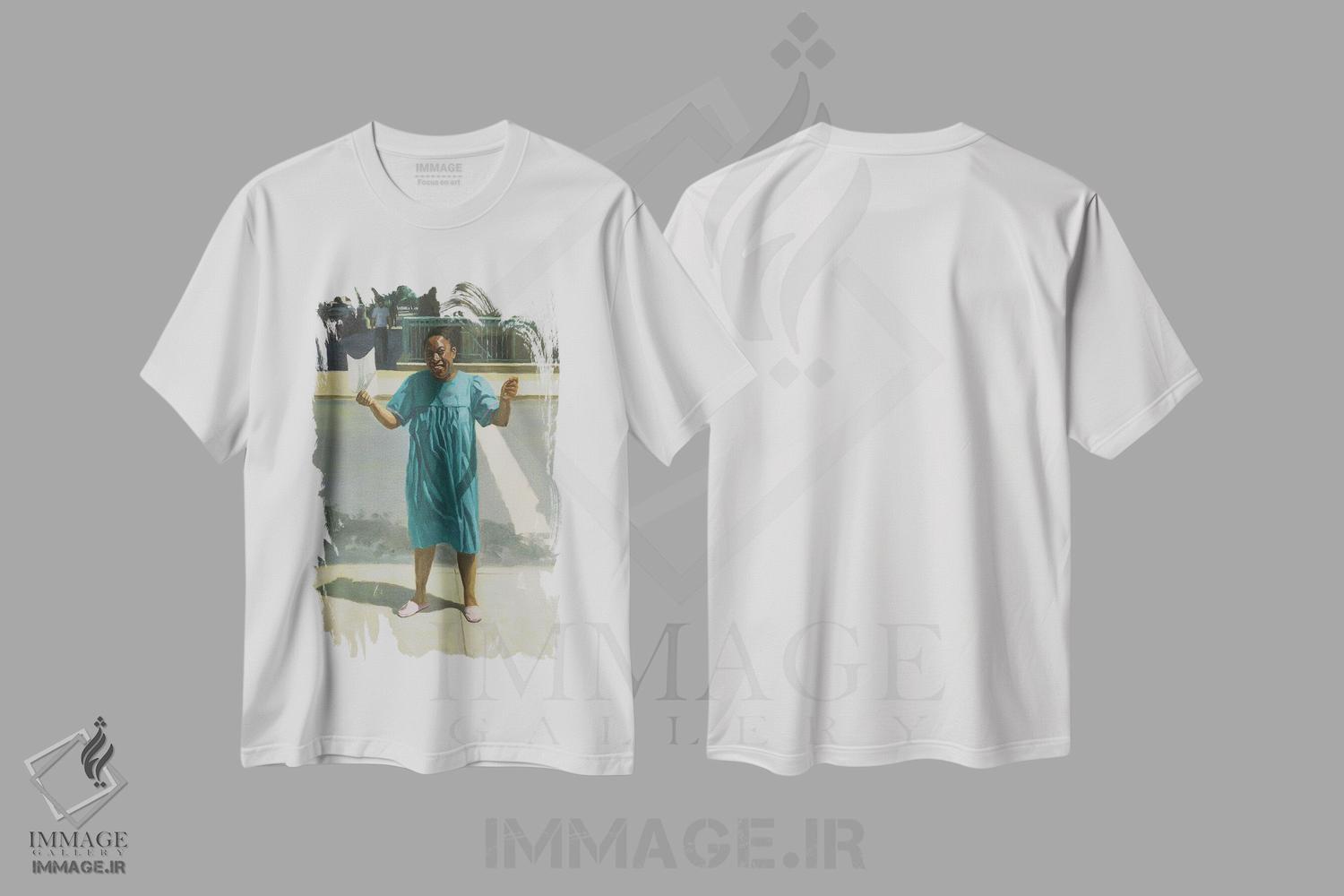 تیشرت طرح دار نامهٔ پذیرش، ۲۰۰۱، هنر آمریکایی آفریقایی تبار اثر کالین بوتمن | immage.ir