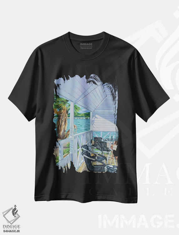 تیشرت طرح دار سالن صبحانه، ۲۰۱۹، هنر آمریکایی آفریقایی تبار اثر کالین بوتمن | immage.ir