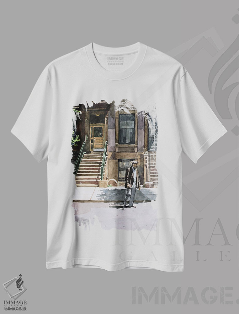 تیشرت طرح دار سفر، ۲۰۰۲، هنر آمریکایی آفریقایی تبار اثر کالین بوتمن | immage.ir