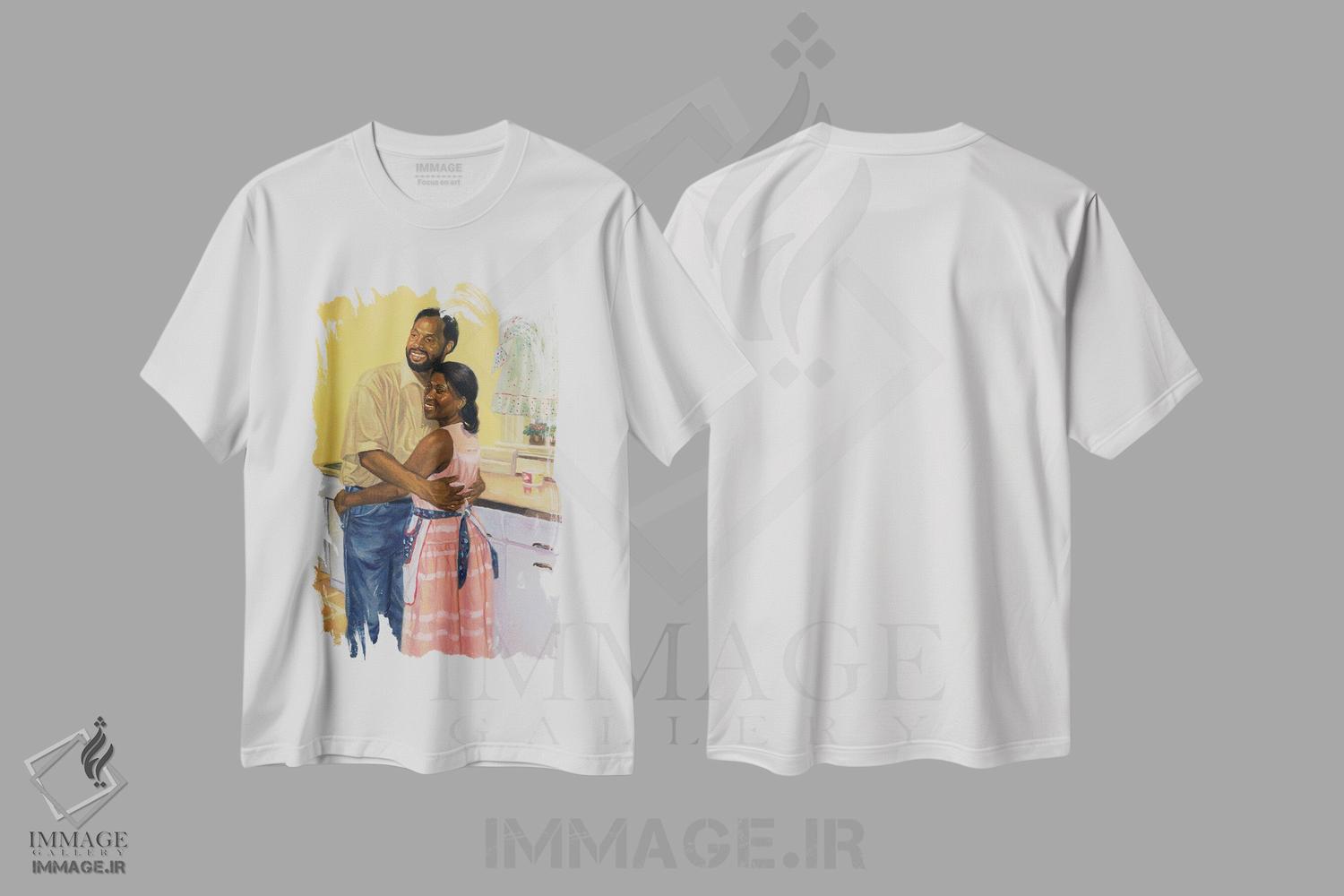 تیشرت طرح دار خوب عمل کرده ایم، ۱۹۹۸، هنر آمریکایی آفریقایی تبار اثر کالین بوتمن | فروشگاه ایماژ