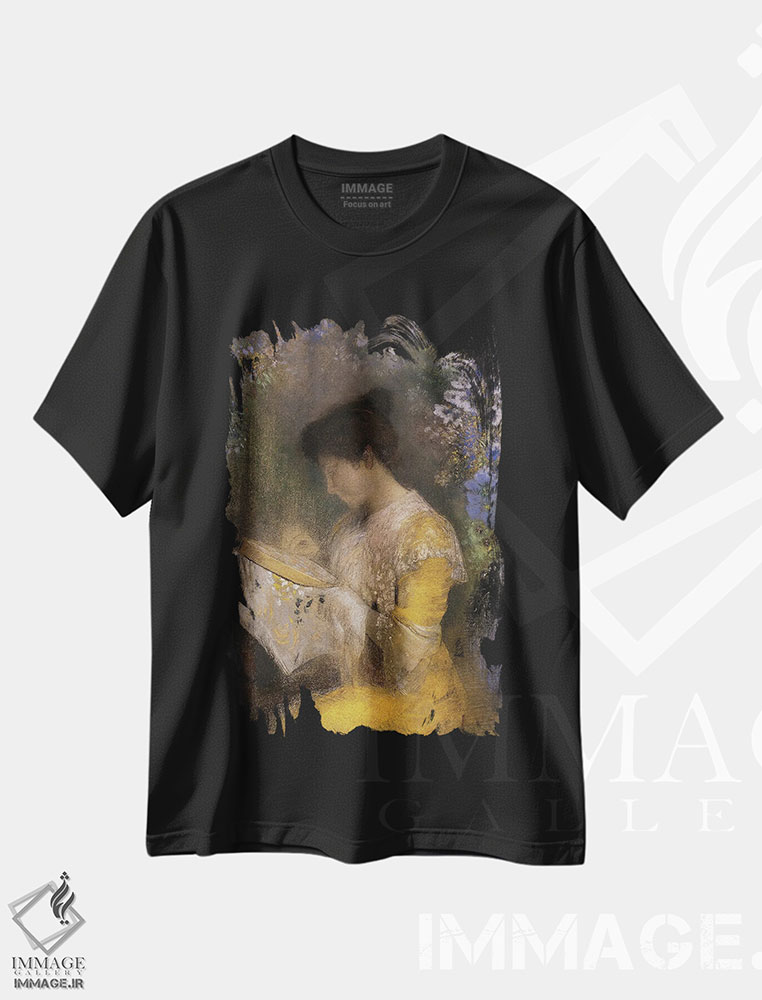 تیشرت طرح دار مدام آرتور فونتن، ۱۹۰۱، دکور معاصر اثر اودیلو ردون | فروشگاه ایماژ