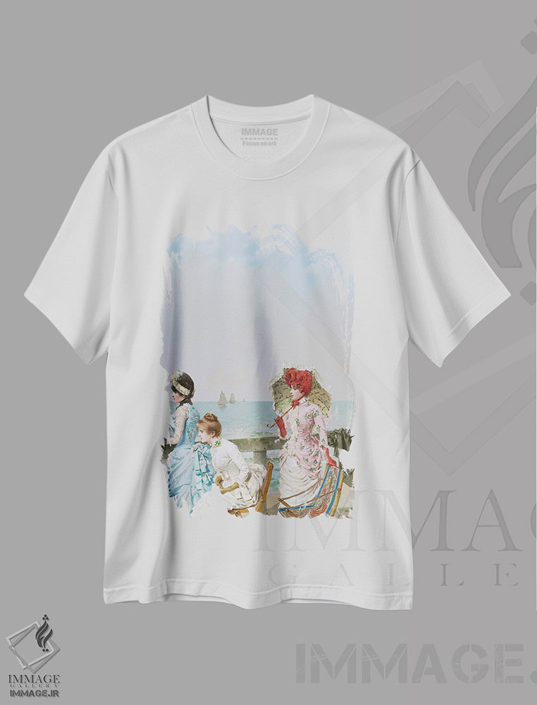 تیشرت طرح دار ظهر در دریا، ۱۸۸۴، دکور معاصر اثر ویتو ریـو ماتئو کورکوس | فروشگاه ایماژ