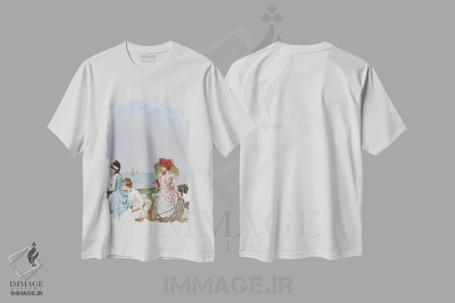 تیشرت طرح دار ظهر در دریا، ۱۸۸۴، دکور معاصر اثر ویتو ریـو ماتئو کورکوس | فروشگاه ایماژ