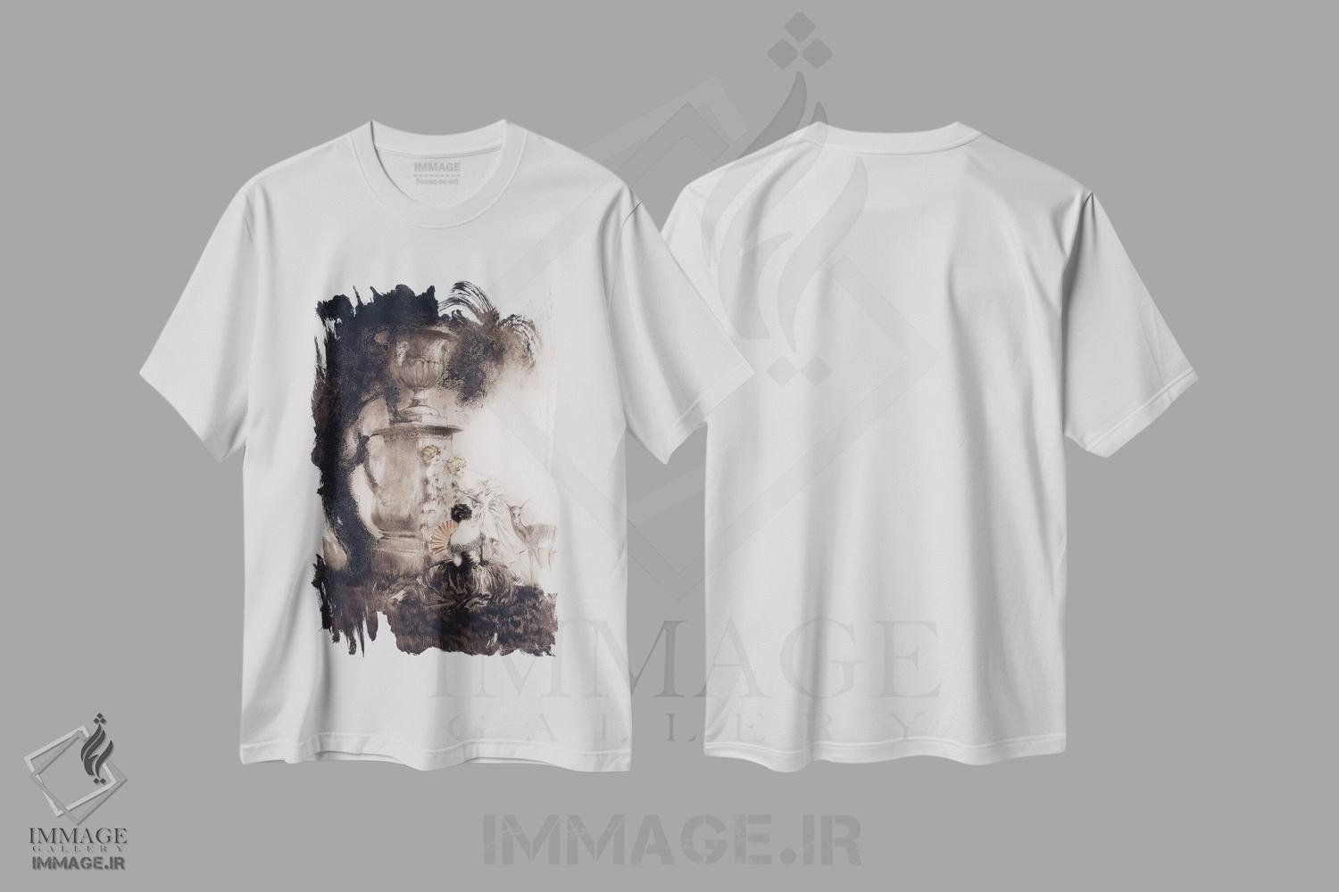 تیشرت طرح دار چهار گوزن، ۱۹۲۹، آرت دکو اثر لوئیس ایکارت | immage.ir