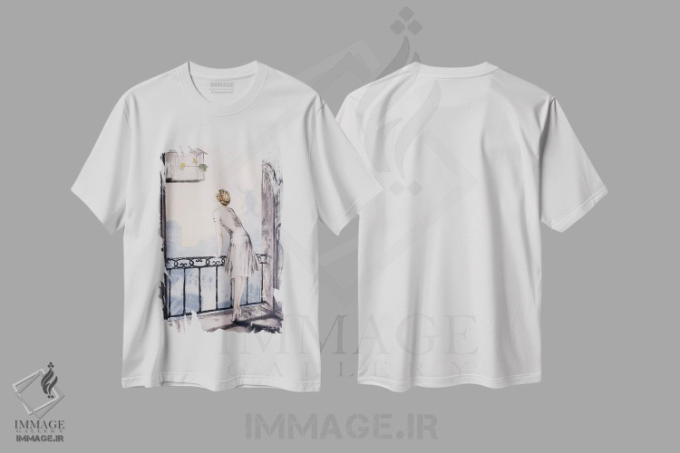 تیشرت طرح دار مون مارتر، ۱۹۲۸، آرت دکو اثر لوئیس ایکارت | فروشگاه ایماژ