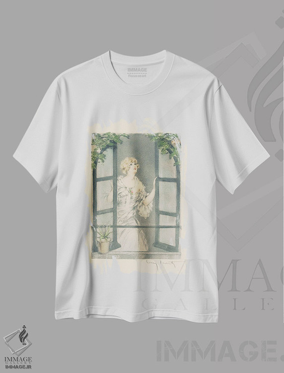 تیشرت طرح دار چهار فصل: بهار، حدود ۱۹۲۸، آرت دکو اثر لوئیس ایکارت | فروشگاه ایماژ