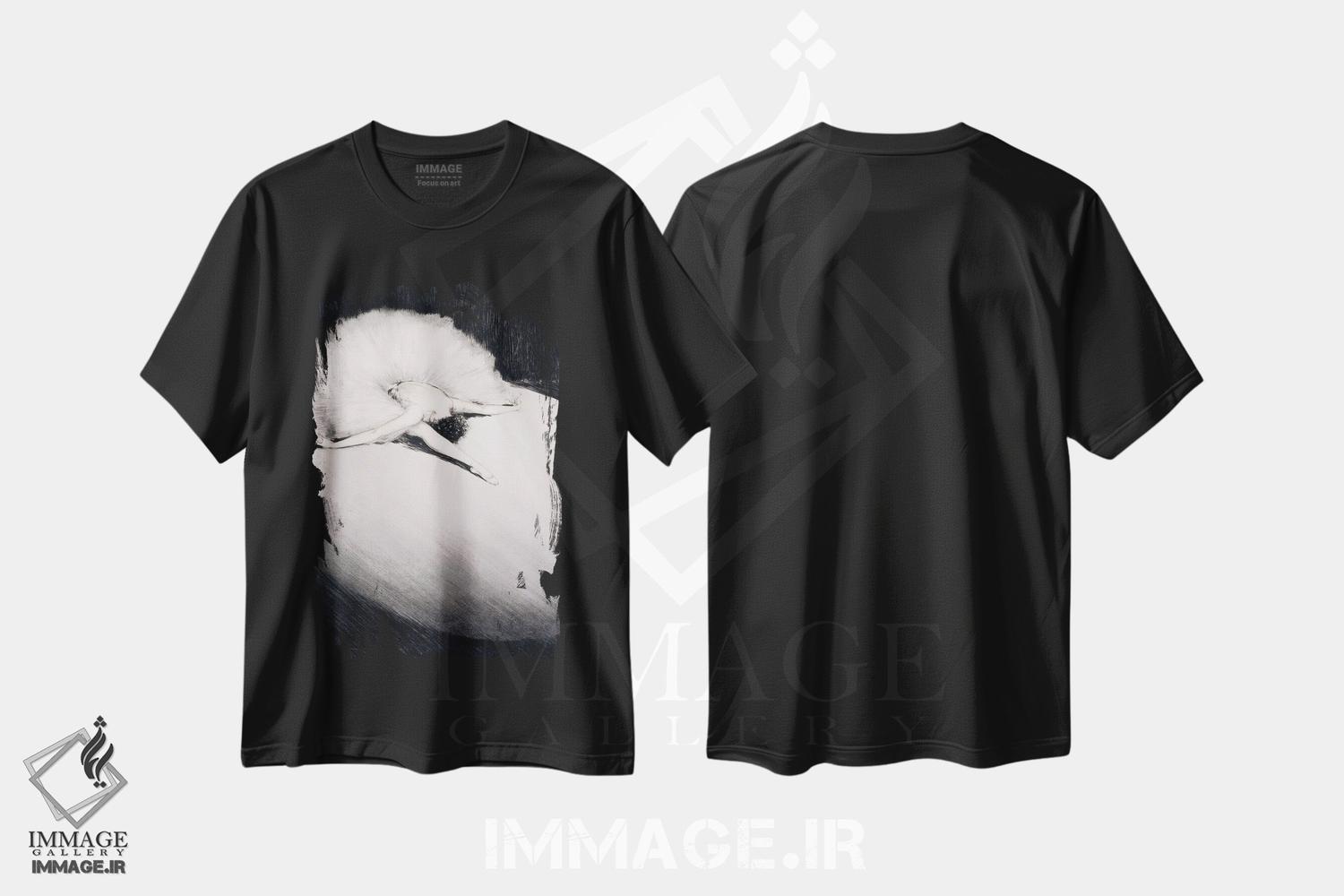 تیشرت طرح دار پایان، آرت دکو اثر لوئیس ایکارت | فروشگاه ایماژ