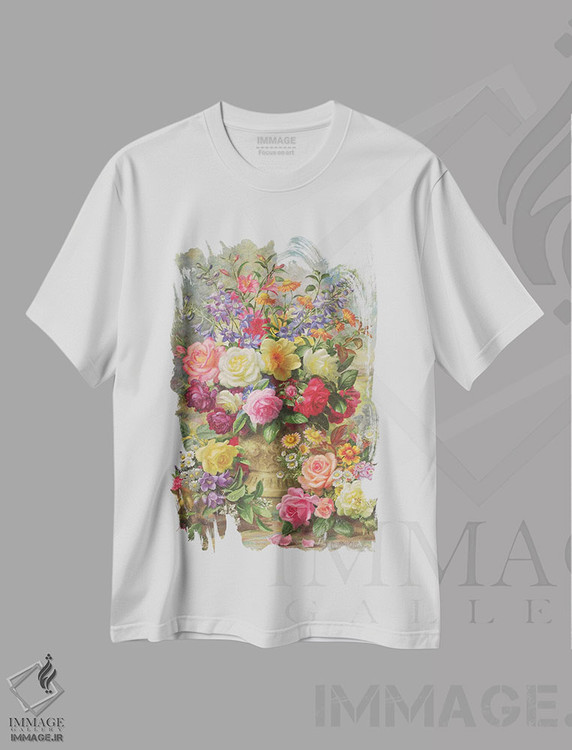 تیشرت طرح دار عطر دل انگیز یک روز تابستانی، تزئینی اثر آلبرت ویلیامز | فروشگاه ایماژ