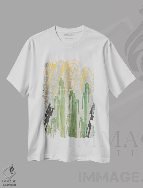 تیشرت طرح دار برگهٔ الگو، ۱۸۹۷، آبستره اثر آندریاس اشنایدر | immage.ir