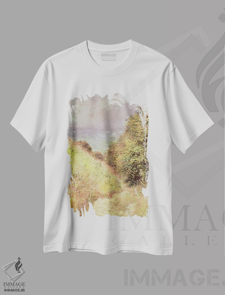 تیشرت طرح دار جادهٔ کاوه، پورویل، ۱۸۸۲، هنر فاخر کلاسیک اثر کلود مونه | immage.ir