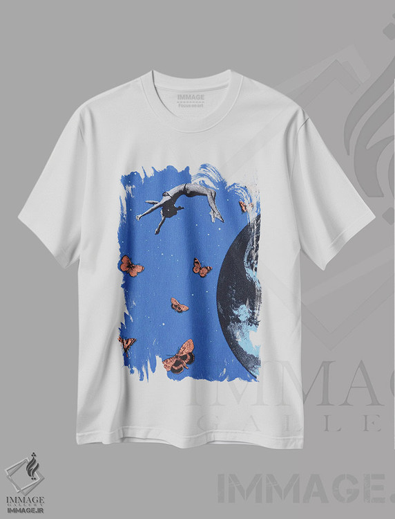 تیشرت طرح دار بالا، ۲۰۱۷، هنر فاخر کلاسیک اثر آن استورنو | فروشگاه ایماژ