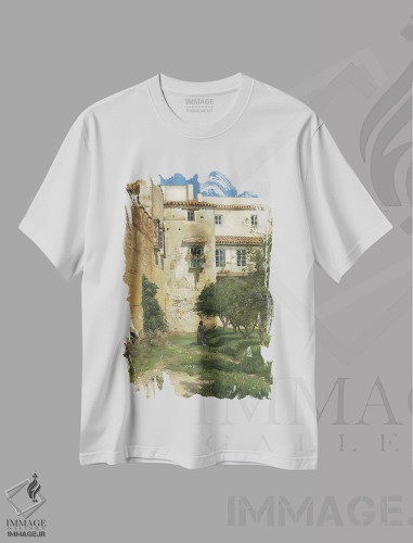 تیشرت طرح دار از سویل، اسپانیا، ۱۸۸۲، هنر فاخر کلاسیک اثر کریستین اریکسن اسکریدسویک | فروشگاه ایماژ